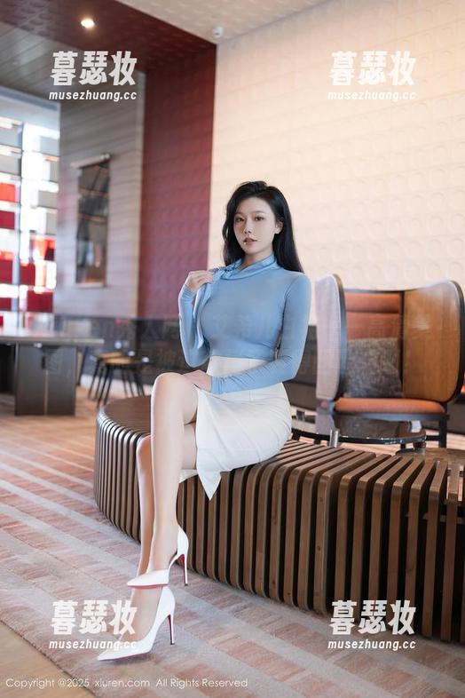 Xiuren秀人网-艾希儿 Xiuren秀人网 - 艾希儿白裙——高清美图,真的是被这款裙子耍得团团转啊!