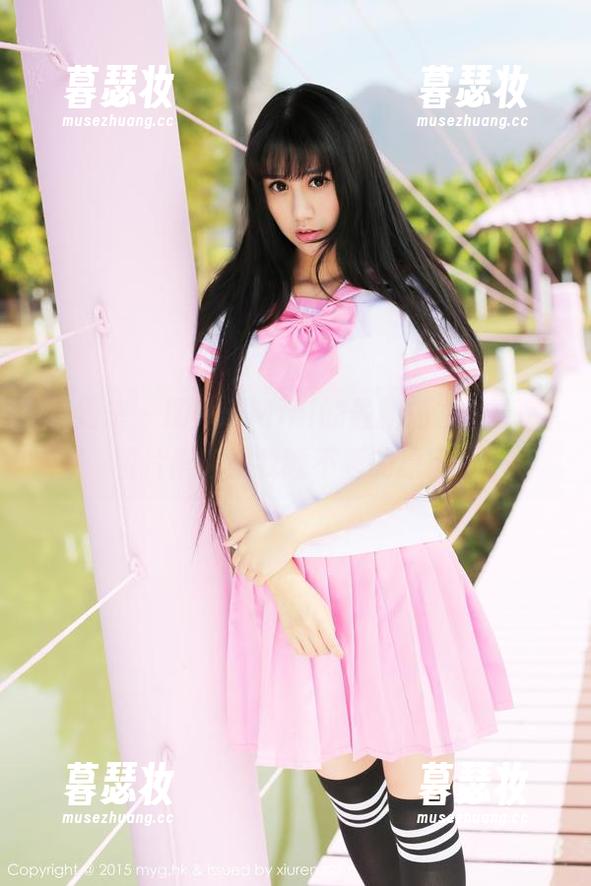 美媛馆-糯美子Mini 美媛馆 - 糯美子Mini的最新内衣写真,图片里都是我睡不着的原因。